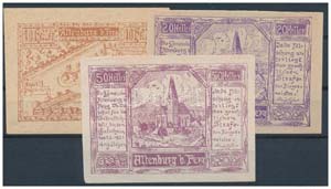 Ausztria 1920. 6db klf szükségpénz, ... 