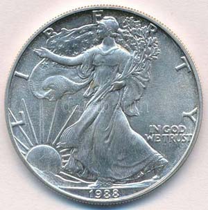 Amerikai Egyesült Államok 1988. 1$ Ag ... 