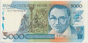 Brazília 1989. 5000C 5 ... 