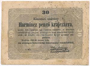 1849. 30kr Kossuth ... 