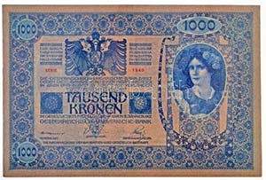 1902. 1000K T:I- / Hungary 1902. 1000 Korona ... 