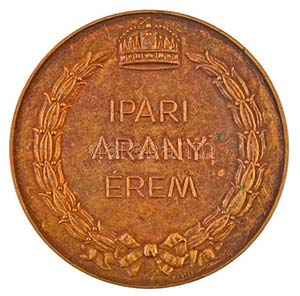 ~1930. Ipari Arany Érem / KIOSZ ... 