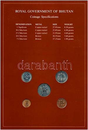 Bhután 1979. 5ch-1Ng (7xklf), Coin Sets of ... 