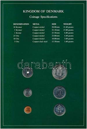 Dánia 1984. 5ö-5K (6xklf), Coin Sets of ... 