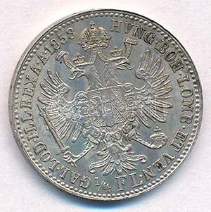 Ausztria 1858A 1/4Fl Ag Ferenc József ... 