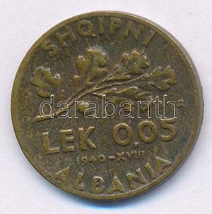 Albánia / Olasz megszállás 1940R 0,05L ... 
