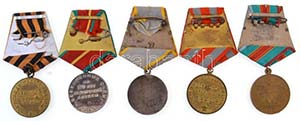 5db-os vegyes szovjet kitüntetés tétel, ... 