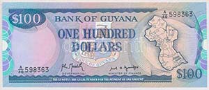 Guyana 1989. 100$ ... 