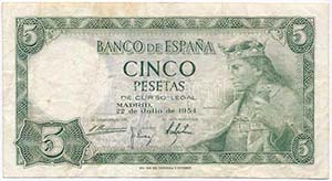 Spanyolország 1954. 5P  ... 