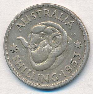 Ausztrália 1953. 1Sh Ag T:2
Australia 1953. ... 