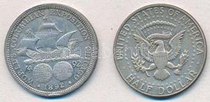 Amerikai Egyesült Államok 1892. 1/2$ Ag ... 