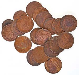 Ausztrália 1938-1952. 21db-os bronz Penny ... 