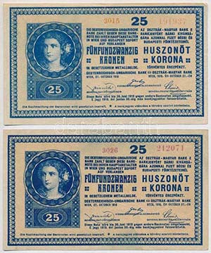 1918. 25K (2xklf) ... 