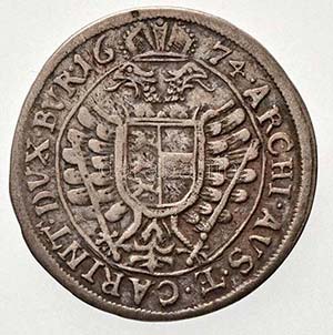 Ausztria 1674. 6kr Ag I. Lipót (3,26g) ... 