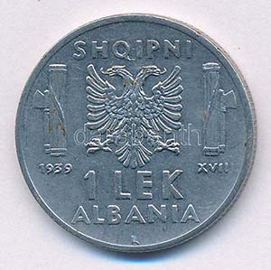 Albánia / Olasz megszállás 1939R 1L acél ... 