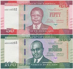 Libéria 2017. 50$ + ... 