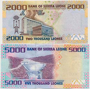 Sierra Leone 2010. 2000L + 2013. 5000L ... 
