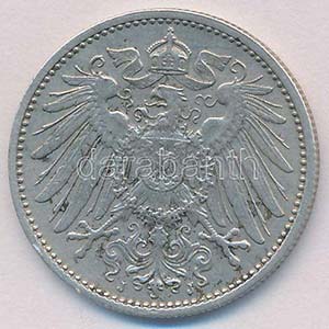 Német Birodalom 1893J 1M Ag T:2
German ... 