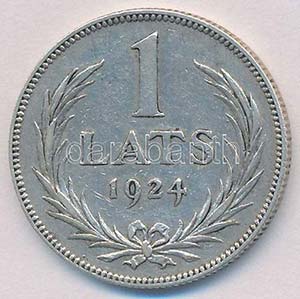 Lettország 1924. 1L Ag ... 
