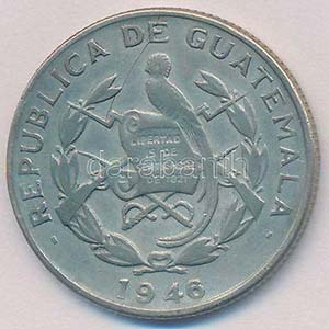 Guatemala 1946. 1/4Q Ag T:2,2-
Guatemala ... 