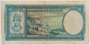 Görögország 1939. 1000D T:III-
Greece ... 
