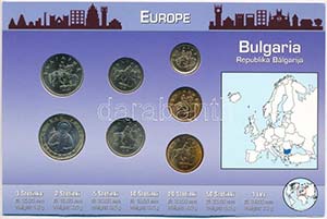Bulgária 1999-2002. 1s-1L (7xklf) fémpénz ... 