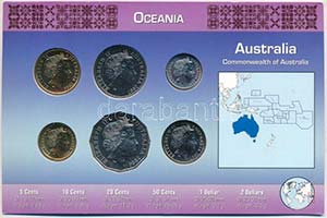 Ausztrália 2005-2007. 5c-2$ (6xklf) ... 