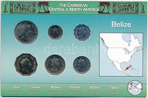 Belize 2000-2010. 1c-1$ (6xklf) fémpénz ... 