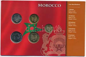 Marokkó 2002. 5s-1D (5xklf) fémpénz ... 