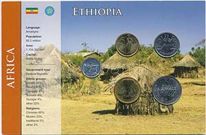 Etiópia ~2000. 1c-50c ... 