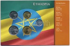 Etiópia ~2000. 1c-50c (5xklf) fémpénz ... 
