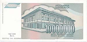 Jugoszlávia 1993. 10.000.000D ... 