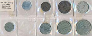 Izrael ~1949-1960. 1a-250p (8xklf) érmék ... 