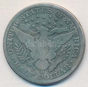 Amerikai Egyesült Államok 1906D 1/2$ Ag ... 