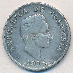 Kolumbia 1915. 50c Ag ... 