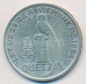 Guatemala 1926. 1/4Q Ag T:2-,3
Guatemala ... 