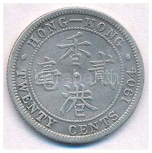 Hongkong 1904. 20c Ag VII. Eduárd ... 
