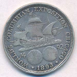 Amerikai Egyesült Államok 1893. 1/2$ Ag ... 