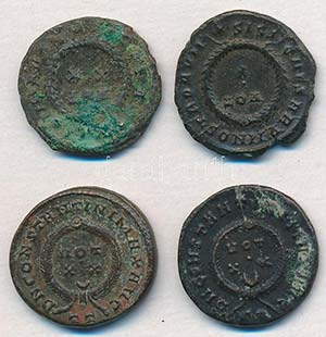 Római Birodalom 4db-os vegyes rézpénz ... 