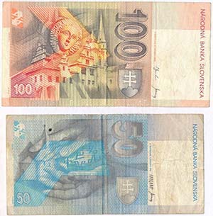 Szlovákia 1993. 50K + 2001. 100K ... 