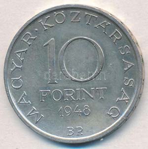 1948. 10Ft Ag Széchenyi T:1-,2 patina ... 
