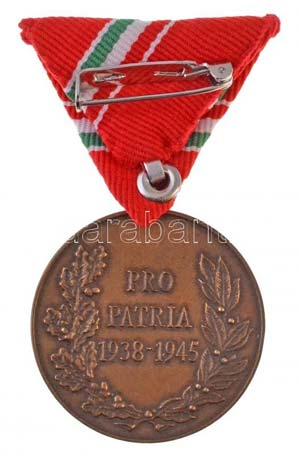 DN Pro Patria 1938-1935 Br érem szalagon, ... 