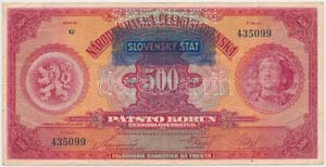 Szlovákia 1929. 500K ... 