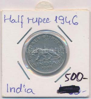 Brit-India 1946. 1/2R Ni ... 