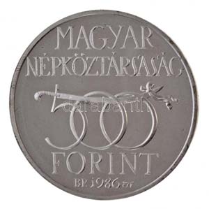 1986. 500Ft Ag Budavár visszavétele 1686 ... 