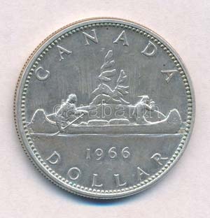 Kanada 1966. 1$ Ag II. Erzsébet T:2 ... 