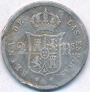 Spanyolország 1862. 2R Ag II. Izabella ... 