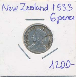Új-Zéland 1933. 6p Ag ... 
