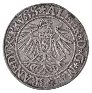 Porosz Hercegség 1537. 1Gr Ag Brandenburgi ... 
