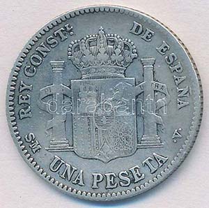 Spanyolország 1902. 1P Ag XIII. Alfonz ... 